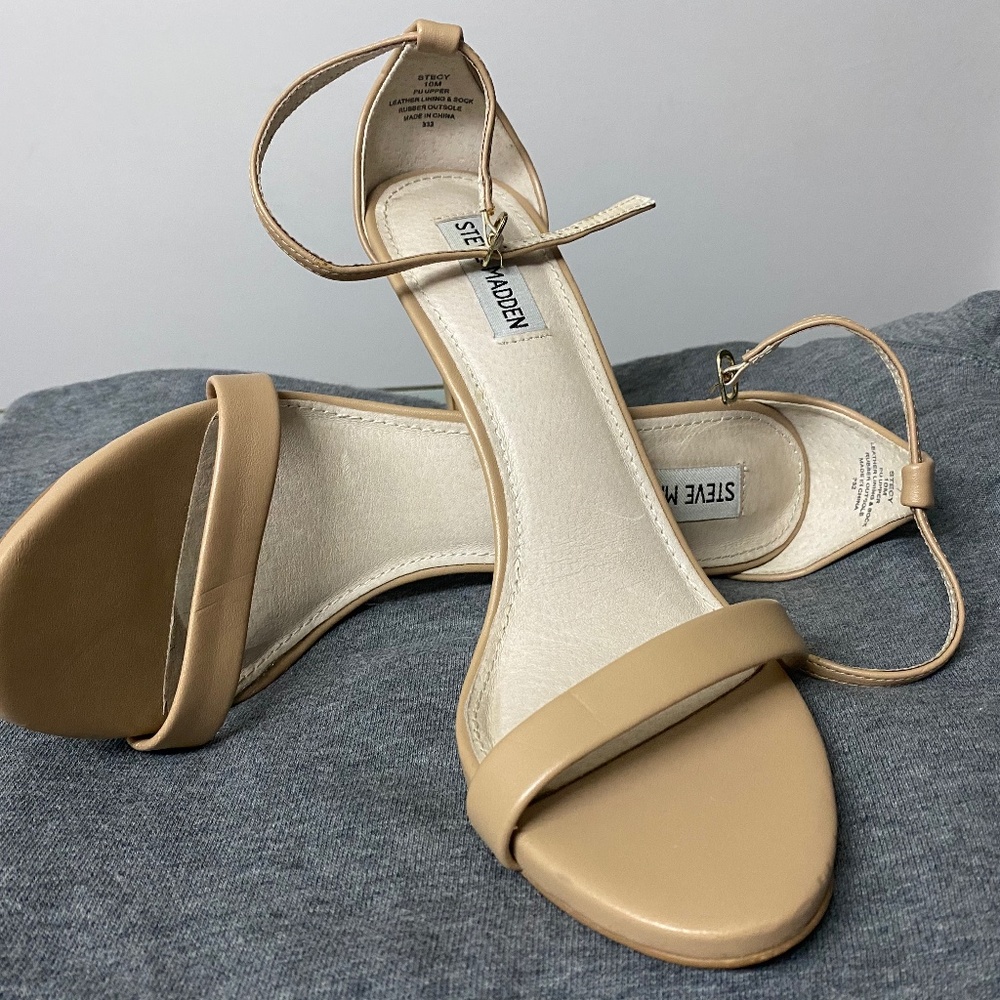 Steve Madden Stecy Beige Heels